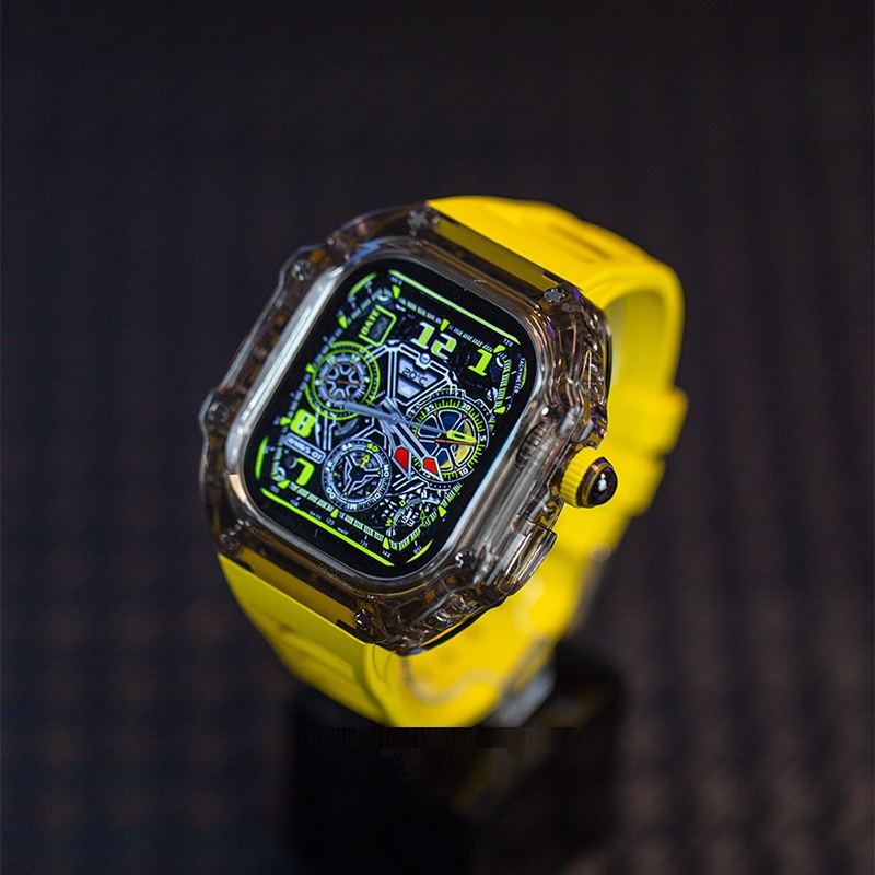 Black Case+Yellow Band