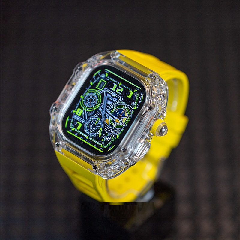 Clear Case+Yellow Band