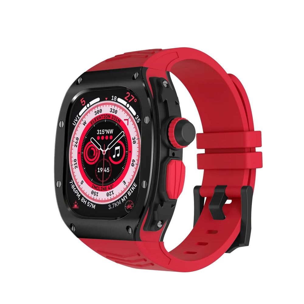 Black Case + Red Band