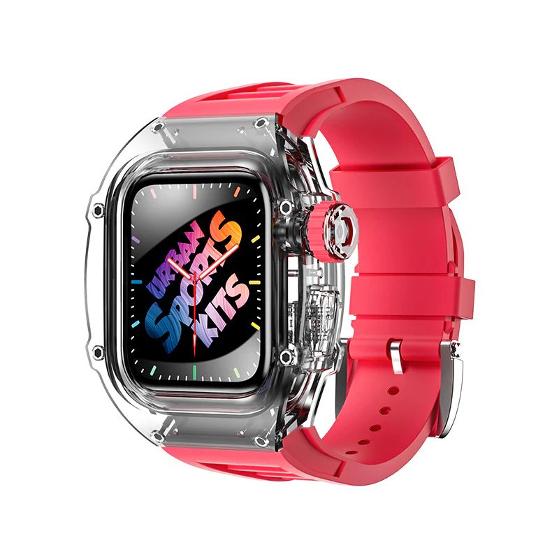 Clear Case+Red Crown+Red Band