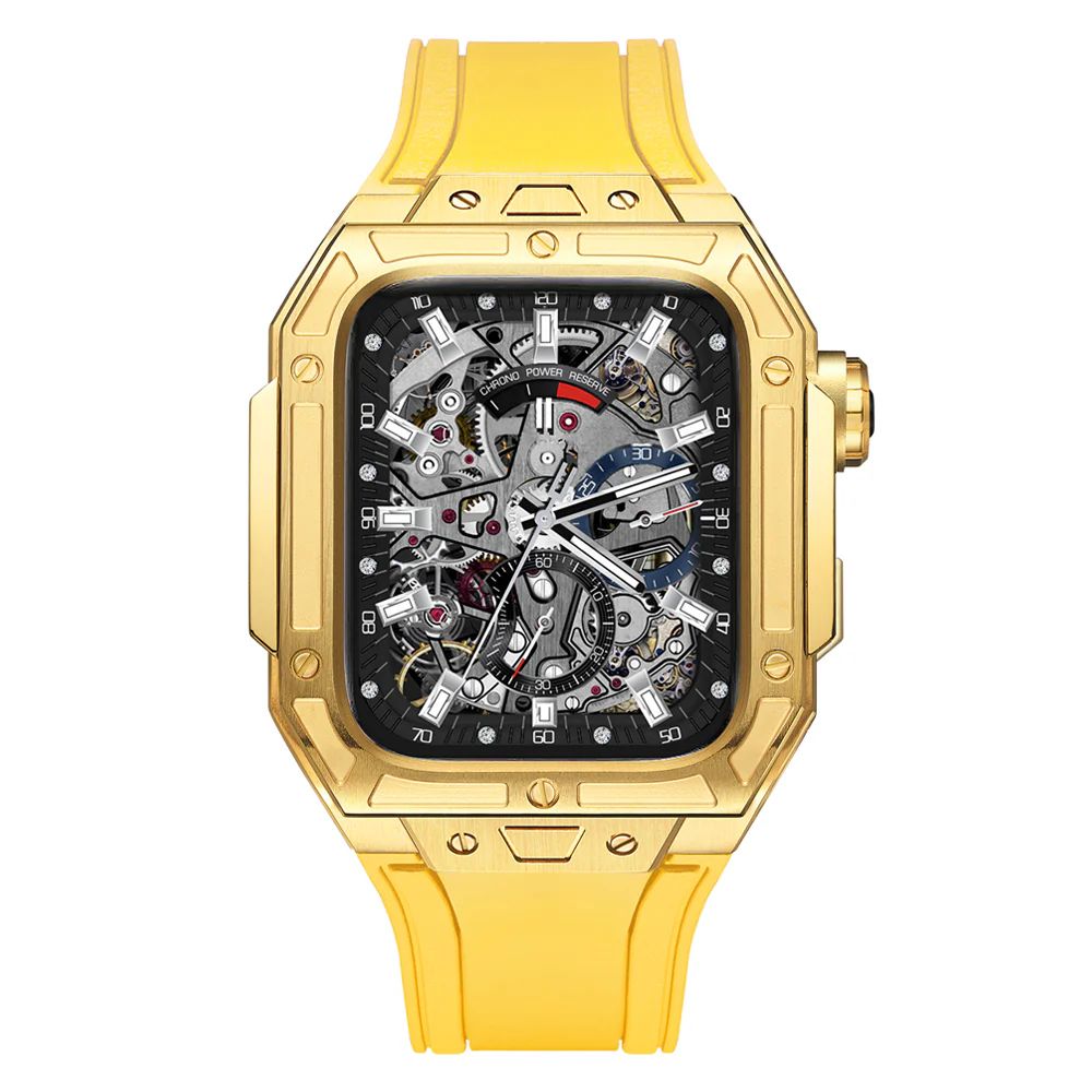 Gold Case+Yellow Strap