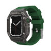 Glacier Black Case+Green Band