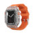 Glacier White Case+Orange Band