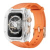 Glacier Transparent Case+Orange Band