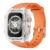 Glacier Transparent Case+Orange Band