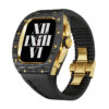 Carbon Fiber/Gold+Black Band
