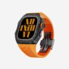 Carbon Fiber/Black Case+Orange Band