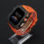 Carbon Fiber/Rose Gold Case+Orange Band+Rose Gold Buckle